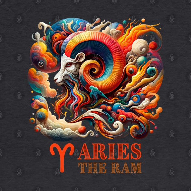 Aries The Ram Zodiac Sign by 2HivelysArt